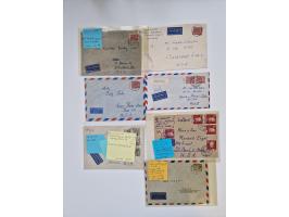 1949/90, umfangreicher Sammlungsbestand mit ca. 350 Briefen, Karten und Ganzsachen mit vielen besseren Frankaturen, sehr viel