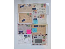 1949/90, umfangreicher Sammlungsbestand mit ca. 350 Briefen, Karten und Ganzsachen mit vielen besseren Frankaturen, sehr viel