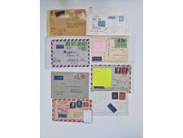 1949/90, umfangreicher Sammlungsbestand mit ca. 350 Briefen, Karten und Ganzsachen mit vielen besseren Frankaturen, sehr viel