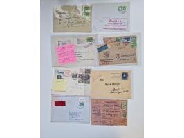 1949/90, umfangreicher Sammlungsbestand mit ca. 350 Briefen, Karten und Ganzsachen mit vielen besseren Frankaturen, sehr viel
