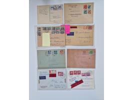 1949/90, umfangreicher Sammlungsbestand mit ca. 350 Briefen, Karten und Ganzsachen mit vielen besseren Frankaturen, sehr viel