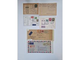 1949/90, umfangreicher Sammlungsbestand mit ca. 350 Briefen, Karten und Ganzsachen mit vielen besseren Frankaturen, sehr viel