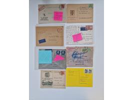 1949/90, umfangreicher Sammlungsbestand mit ca. 350 Briefen, Karten und Ganzsachen mit vielen besseren Frankaturen, sehr viel