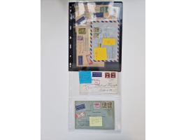 1949/90, umfangreicher Sammlungsbestand mit ca. 350 Briefen, Karten und Ganzsachen mit vielen besseren Frankaturen, sehr viel