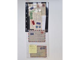 1949/90, umfangreicher Sammlungsbestand mit ca. 350 Briefen, Karten und Ganzsachen mit vielen besseren Frankaturen, sehr viel