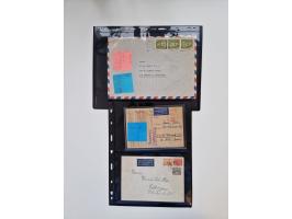 1949/90, umfangreicher Sammlungsbestand mit ca. 350 Briefen, Karten und Ganzsachen mit vielen besseren Frankaturen, sehr viel