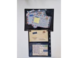 1949/90, umfangreicher Sammlungsbestand mit ca. 350 Briefen, Karten und Ganzsachen mit vielen besseren Frankaturen, sehr viel