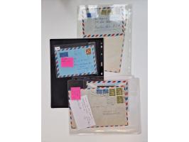 1949/90, umfangreicher Sammlungsbestand mit ca. 350 Briefen, Karten und Ganzsachen mit vielen besseren Frankaturen, sehr viel