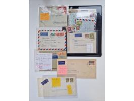 1949/90, umfangreicher Sammlungsbestand mit ca. 350 Briefen, Karten und Ganzsachen mit vielen besseren Frankaturen, sehr viel