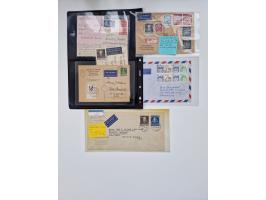1949/90, umfangreicher Sammlungsbestand mit ca. 350 Briefen, Karten und Ganzsachen mit vielen besseren Frankaturen, sehr viel