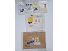 1949/90, umfangreicher Sammlungsbestand mit ca. 350 Briefen, Karten und Ganzsachen mit vielen besseren Frankaturen, sehr viel