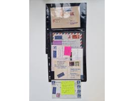 1949/90, umfangreicher Sammlungsbestand mit ca. 350 Briefen, Karten und Ganzsachen mit vielen besseren Frankaturen, sehr viel