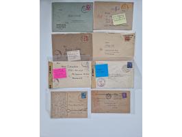1945/54 (ca.), umfangreicher Sammlungsbestand “Zensurpost” mit geschätzt 400 Briefen, Karten und Ganzsachen mit viel Auslands