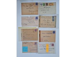 1945/54 (ca.), umfangreicher Sammlungsbestand “Zensurpost” mit geschätzt 400 Briefen, Karten und Ganzsachen mit viel Auslands