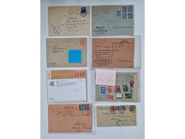 1945/54 (ca.), umfangreicher Sammlungsbestand “Zensurpost” mit geschätzt 400 Briefen, Karten und Ganzsachen mit viel Auslands
