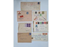1945/54 (ca.), umfangreicher Sammlungsbestand “Zensurpost” mit geschätzt 400 Briefen, Karten und Ganzsachen mit viel Auslands