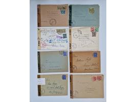 1945/54 (ca.), umfangreicher Sammlungsbestand “Zensurpost” mit geschätzt 400 Briefen, Karten und Ganzsachen mit viel Auslands