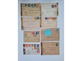 1945/54 (ca.), umfangreicher Sammlungsbestand “Zensurpost” mit geschätzt 400 Briefen, Karten und Ganzsachen mit viel Auslands