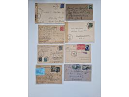 1945/54 (ca.), umfangreicher Sammlungsbestand “Zensurpost” mit geschätzt 400 Briefen, Karten und Ganzsachen mit viel Auslands