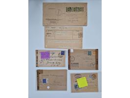 1945/54 (ca.), umfangreicher Sammlungsbestand “Zensurpost” mit geschätzt 400 Briefen, Karten und Ganzsachen mit viel Auslands