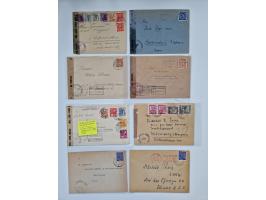 1945/54 (ca.), umfangreicher Sammlungsbestand “Zensurpost” mit geschätzt 400 Briefen, Karten und Ganzsachen mit viel Auslands