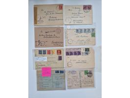 1945/54 (ca.), umfangreicher Sammlungsbestand “Zensurpost” mit geschätzt 400 Briefen, Karten und Ganzsachen mit viel Auslands