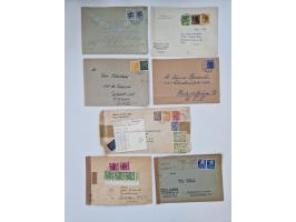 1945/54 (ca.), umfangreicher Sammlungsbestand “Zensurpost” mit geschätzt 400 Briefen, Karten und Ganzsachen mit viel Auslands