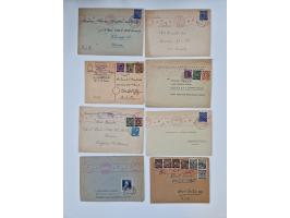1945/54 (ca.), umfangreicher Sammlungsbestand “Zensurpost” mit geschätzt 400 Briefen, Karten und Ganzsachen mit viel Auslands