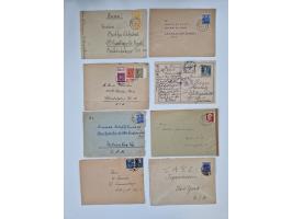 1945/54 (ca.), umfangreicher Sammlungsbestand “Zensurpost” mit geschätzt 400 Briefen, Karten und Ganzsachen mit viel Auslands