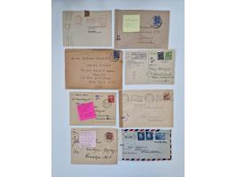 1945/54 (ca.), umfangreicher Sammlungsbestand “Zensurpost” mit geschätzt 400 Briefen, Karten und Ganzsachen mit viel Auslands