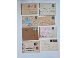 1945/54 (ca.), umfangreicher Sammlungsbestand “Zensurpost” mit geschätzt 400 Briefen, Karten und Ganzsachen mit viel Auslands