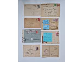 1945/54 (ca.), umfangreicher Sammlungsbestand “Zensurpost” mit geschätzt 400 Briefen, Karten und Ganzsachen mit viel Auslands