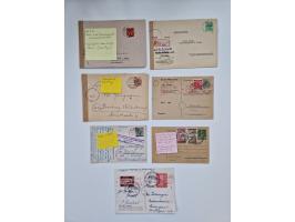 1945/54 (ca.), umfangreicher Sammlungsbestand “Zensurpost” mit geschätzt 400 Briefen, Karten und Ganzsachen mit viel Auslands