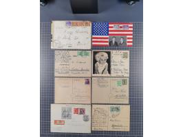 1945/48, über 200 Briefe, Karten und Ganzsachen mit frühe Post von und nach Berlin, R-Briefe, interessante Mischfrankaturen, 