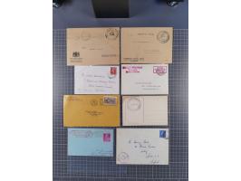 1945/48, über 200 Briefe, Karten und Ganzsachen mit frühe Post von und nach Berlin, R-Briefe, interessante Mischfrankaturen, 