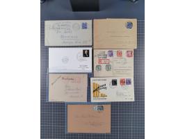 1945/48, über 200 Briefe, Karten und Ganzsachen mit frühe Post von und nach Berlin, R-Briefe, interessante Mischfrankaturen, 