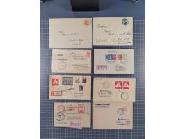 1945/48, über 200 Briefe, Karten und Ganzsachen mit frühe Post von und nach Berlin, R-Briefe, interessante Mischfrankaturen, 