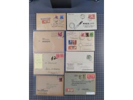 1945/48, über 200 Briefe, Karten und Ganzsachen mit frühe Post von und nach Berlin, R-Briefe, interessante Mischfrankaturen, 
