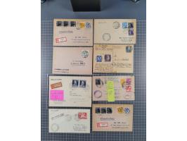 1945/48, über 200 Briefe, Karten und Ganzsachen mit frühe Post von und nach Berlin, R-Briefe, interessante Mischfrankaturen, 