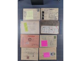1945/48, über 200 Briefe, Karten und Ganzsachen mit frühe Post von und nach Berlin, R-Briefe, interessante Mischfrankaturen, 