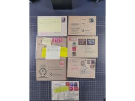 1945/48, über 200 Briefe, Karten und Ganzsachen mit frühe Post von und nach Berlin, R-Briefe, interessante Mischfrankaturen, 