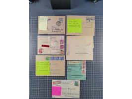 1945/48, über 200 Briefe, Karten und Ganzsachen mit frühe Post von und nach Berlin, R-Briefe, interessante Mischfrankaturen, 
