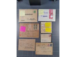 1945/48, über 200 Briefe, Karten und Ganzsachen mit frühe Post von und nach Berlin, R-Briefe, interessante Mischfrankaturen, 