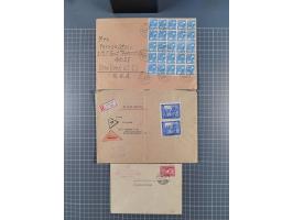 1945/48, über 200 Briefe, Karten und Ganzsachen mit frühe Post von und nach Berlin, R-Briefe, interessante Mischfrankaturen, 
