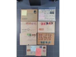 1945/48, über 200 Briefe, Karten und Ganzsachen mit frühe Post von und nach Berlin, R-Briefe, interessante Mischfrankaturen, 