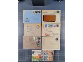 1945/48, über 200 Briefe, Karten und Ganzsachen mit frühe Post von und nach Berlin, R-Briefe, interessante Mischfrankaturen, 