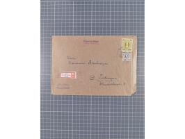 1945/48, umfangreicher Sammlungsbestand mit geschätzt fast 400 Briefen, Karten und Ganzsachen. Dabei sehr viel Auslandspost m