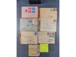 1945/48, umfangreicher Sammlungsbestand mit geschätzt fast 400 Briefen, Karten und Ganzsachen. Dabei sehr viel Auslandspost m