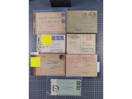 1945/48, umfangreicher Sammlungsbestand mit geschätzt fast 400 Briefen, Karten und Ganzsachen. Dabei sehr viel Auslandspost m