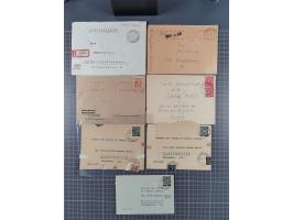 1945/48, umfangreicher Sammlungsbestand mit geschätzt fast 400 Briefen, Karten und Ganzsachen. Dabei sehr viel Auslandspost m